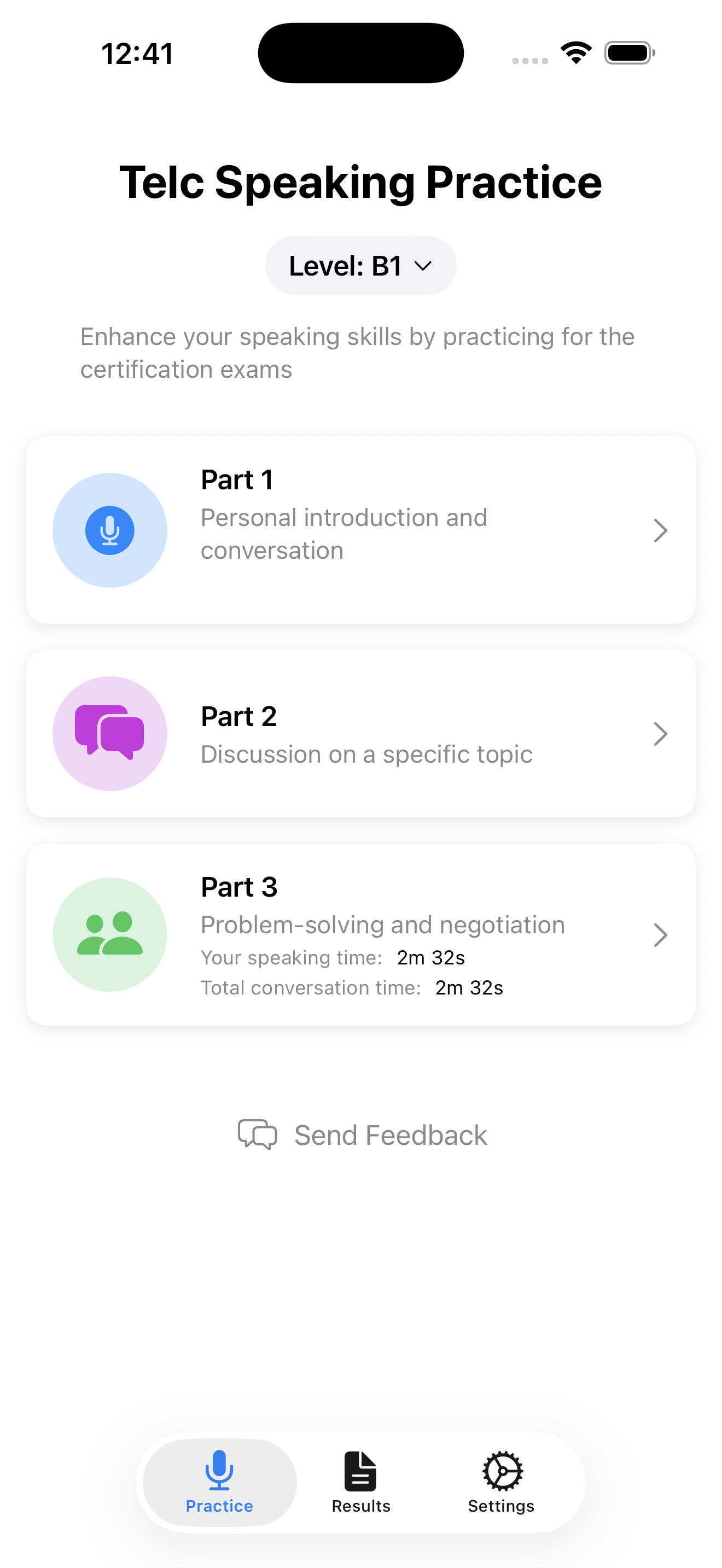 telc B1 speaking practice parts: interview, topic conversation and planning dialogue